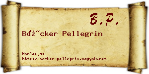 Böcker Pellegrin névjegykártya